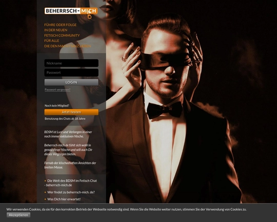 Unser Test von beherrsch-mich.de – Eine Plattform für spannende Fetisch-Chats Logo